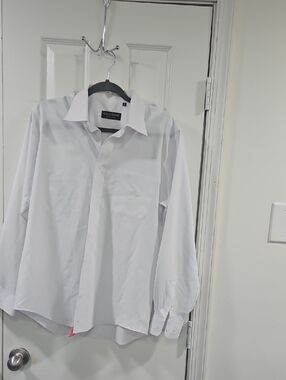 Giorgio Armani White Men's Dress Shirt - Button Front